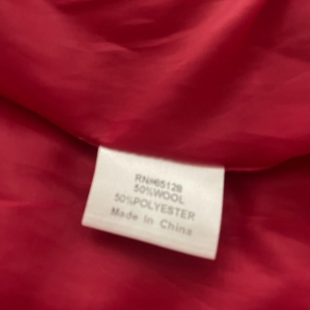 Luii Red Wool Coat - Picture 5 of 5